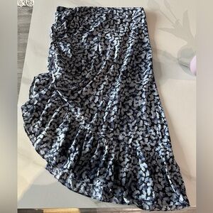 NWT jacquie the label Floral Asymmetrical Ruffle Skirt
